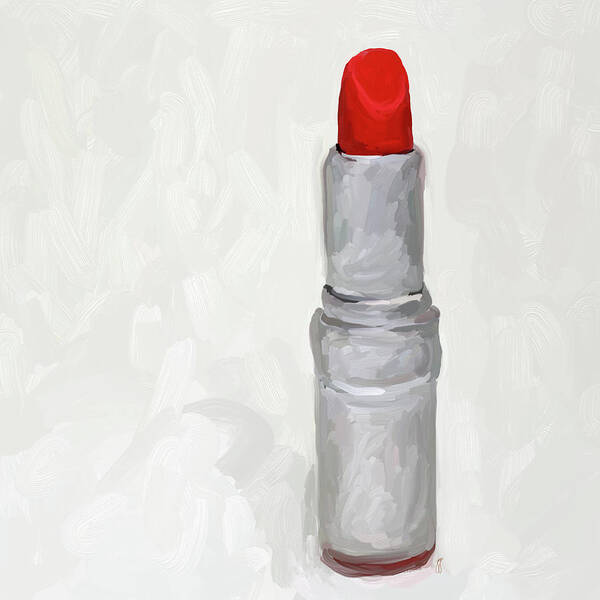 Lipstick Art Print featuring the painting Lipstick I by Jai Johnson