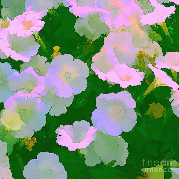 Artistic Photography Art Print featuring the photograph Pastel flowers by Tom Prendergast