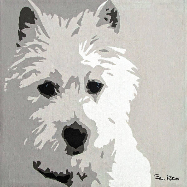 Westie Art Print featuring the painting Westie by Slade Roberts