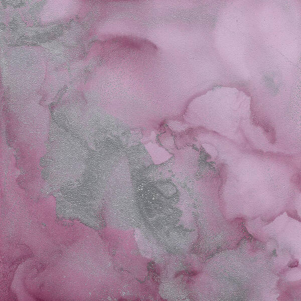 Abstract Art Print featuring the painting Pink Shimmer by Jai Johnson