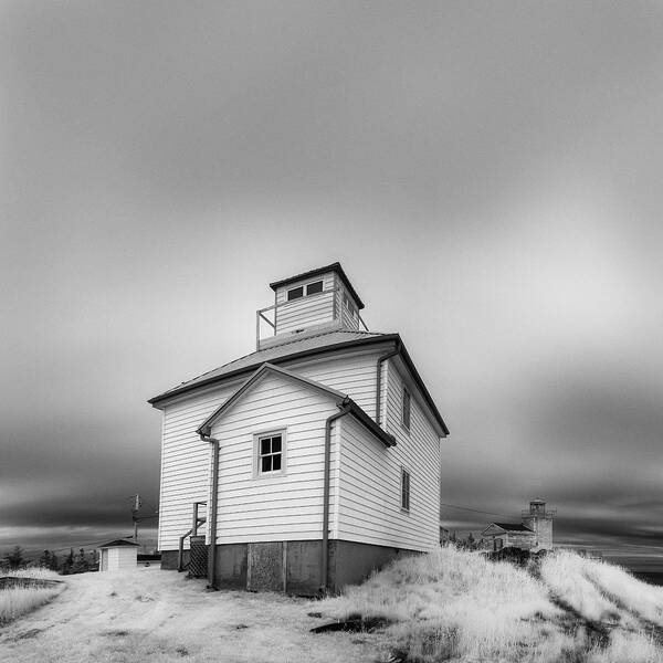 Canada Art Print featuring the photograph Point Bickerton lighthouse infrared by Murray Rudd