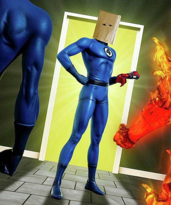 Fantastic Four Art Print featuring the photograph The Bombastic Bag-Man by Blindzider Photography