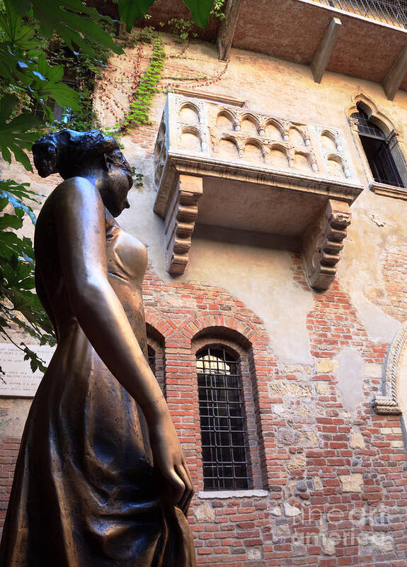 Juliet Art Print featuring the photograph Juliet's balcony in Verona Italy by Matteo Colombo