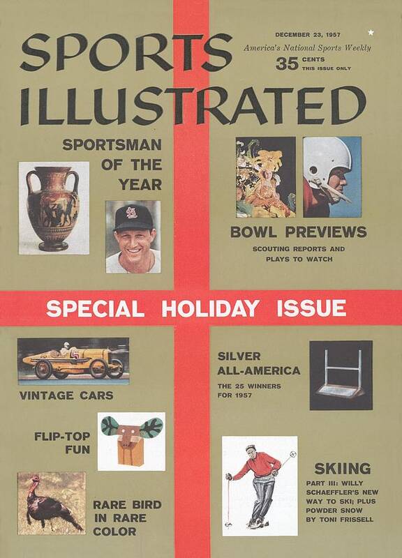 1950-1959 Art Print featuring the photograph 1957 Special Holiday Issue Sports Illustrated Cover by Sports Illustrated