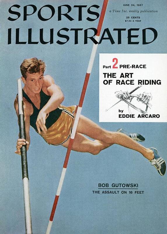 Magazine Cover Art Print featuring the photograph Bob Gutkowski, Pole Vaulter Sports Illustrated Cover by Sports Illustrated