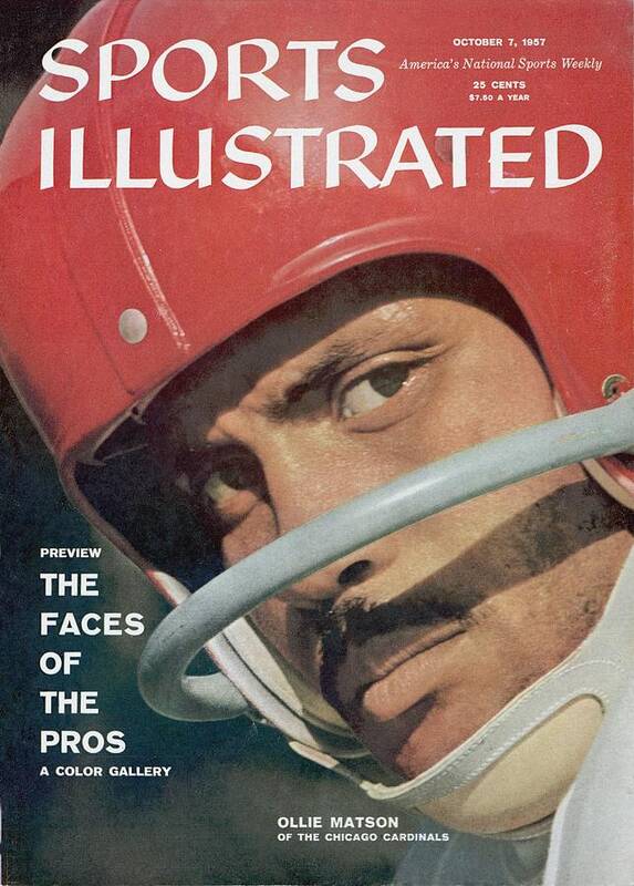 Magazine Cover Art Print featuring the photograph Chicago Cardinals Ollie Matson Sports Illustrated Cover by Sports Illustrated