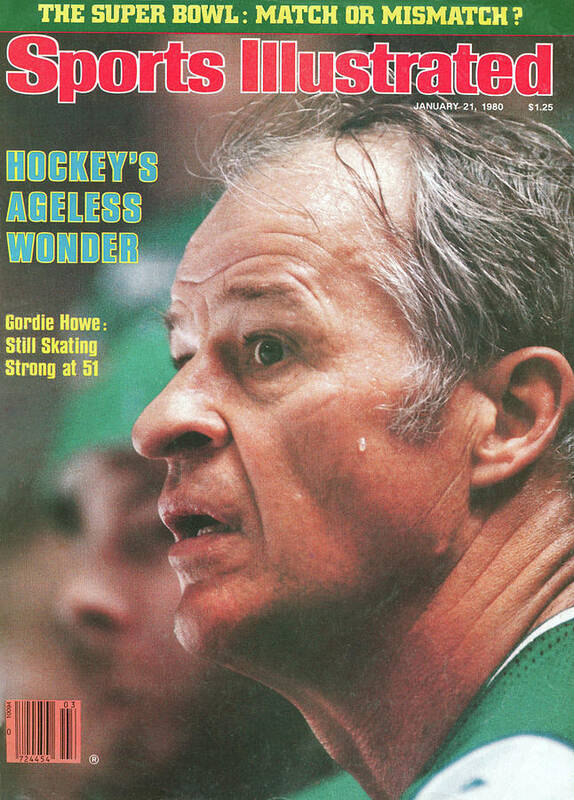 Magazine Cover Art Print featuring the photograph Hartford Whalers Gordie Howe Sports Illustrated Cover by Sports Illustrated