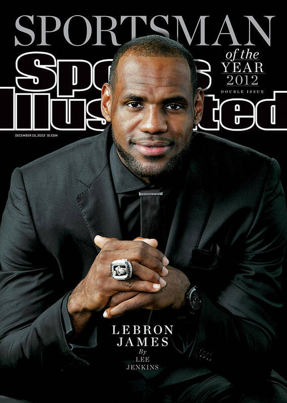 Magazine Cover Art Print featuring the photograph Miami Heat LeBron James, 2012 Sportsman Of The Year Sports Illustrated Cover by Sports Illustrated