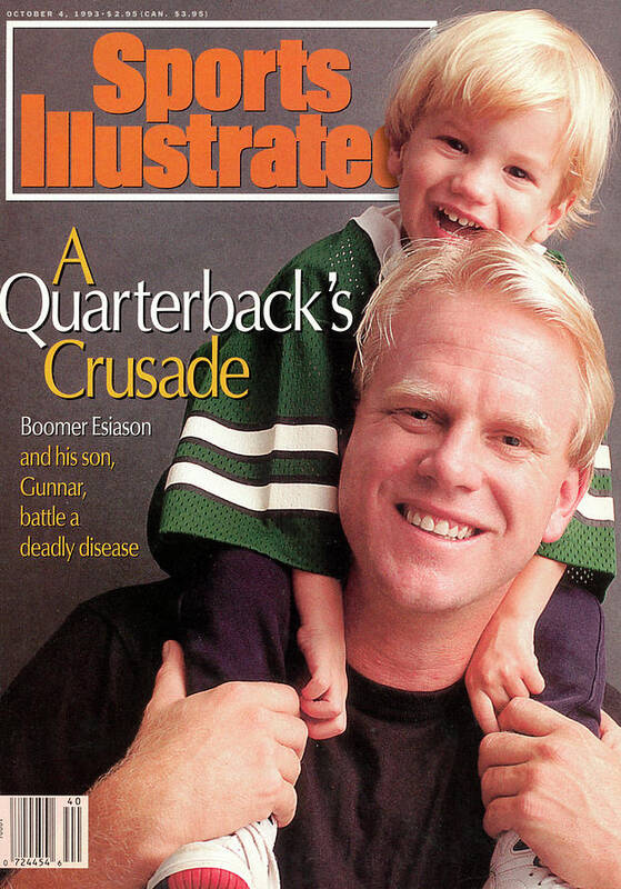 Magazine Cover Art Print featuring the photograph New York Jets Qb Boomer Esiason Sports Illustrated Cover by Sports Illustrated