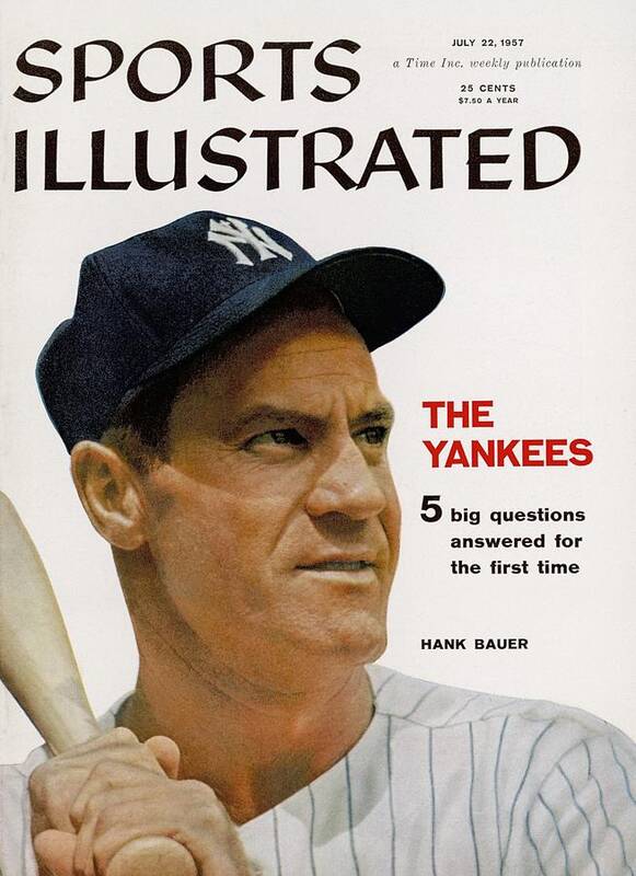 American League Baseball Art Print featuring the photograph New York Yankees Hank Bauer Sports Illustrated Cover by Sports Illustrated