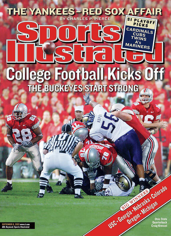 Magazine Cover Art Print featuring the photograph Ohio State University Qb Craig Krenzel Sports Illustrated Cover by Sports Illustrated