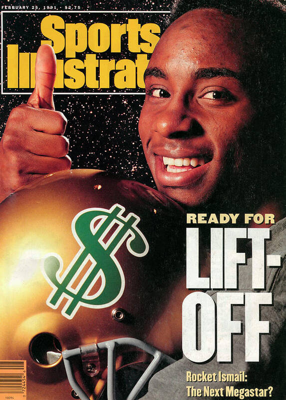 Magazine Cover Art Print featuring the photograph Raghib Ismail, 1991 Nfl Football Draft Preview Sports Illustrated Cover by Sports Illustrated
