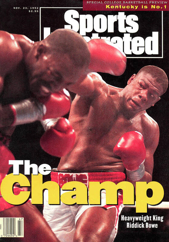 Heavyweight Art Print featuring the photograph Riddick Bowe, 1992 Wbcwbaibf Heavyweight Title Sports Illustrated Cover by Sports Illustrated