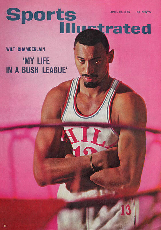 Basketball magazine 1965 Sports Illustrated Wilt Chamberlain~Philadelphia ~ Gd 