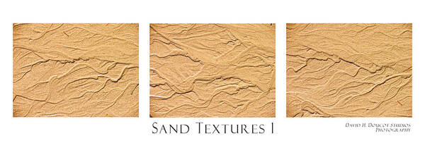 Collage Art Print featuring the photograph Sand Textures 1 by David Doucot