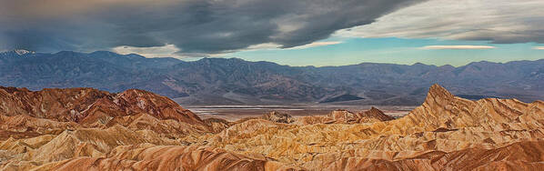 Death Art Print featuring the photograph Panorama - Death Valley by Steve Ellison