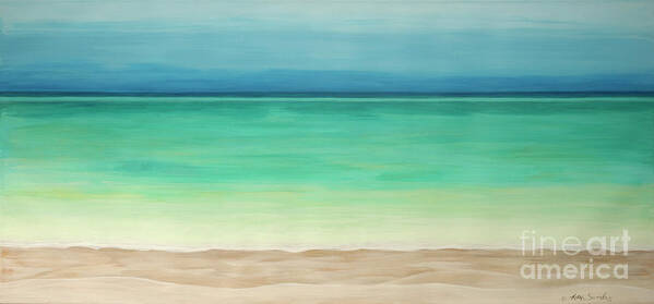 Landscape Art Print featuring the painting Beautiful Waters by Robyn Saunders