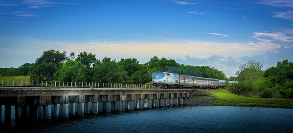 Csx Art Print featuring the photograph Bridge Crossing by Marvin Spates