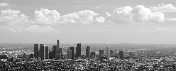 Los Art Print featuring the photograph Downtown of Los Angeles #3 by Viktor Savchenko