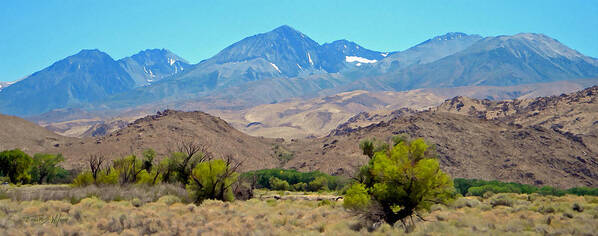 Sierra Art Print featuring the photograph Sierra Nevada Peaks by Frank Wilson