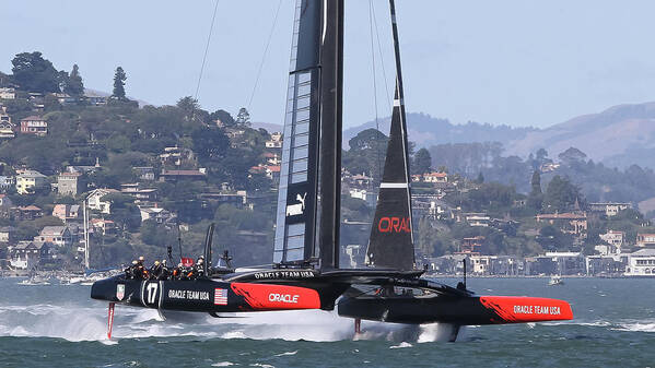 America's Cup Art Print featuring the photograph America's Cup San Francisco #40 by Steven Lapkin