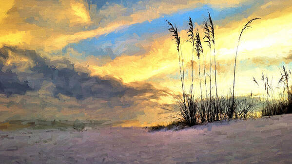 South Walton Art Print featuring the photograph Sunset in South Walton by JC Findley
