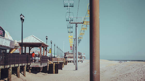 Seaside Art Print featuring the photograph Sky Ride by Steve Stanger