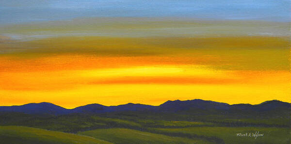 Sunrise Art Print featuring the painting Luminescent Sunrise #2 by Frank Wilson