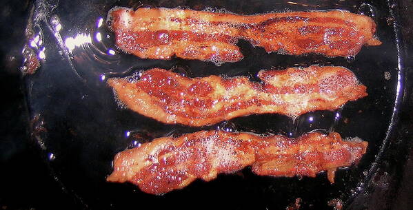 Crisp Art Print featuring the photograph Nothing Smells As Good As Sizzling Bacon by James Temple