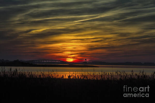 Sunset Art Print featuring the photograph Outer Banks Sunset #1 by Ronald Lutz