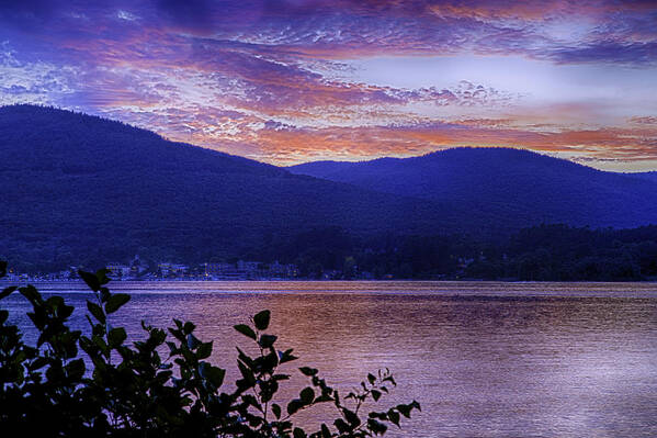 Lake George Photographs Art Print featuring the photograph Twilight on Lake George #1 by Kate Hannon