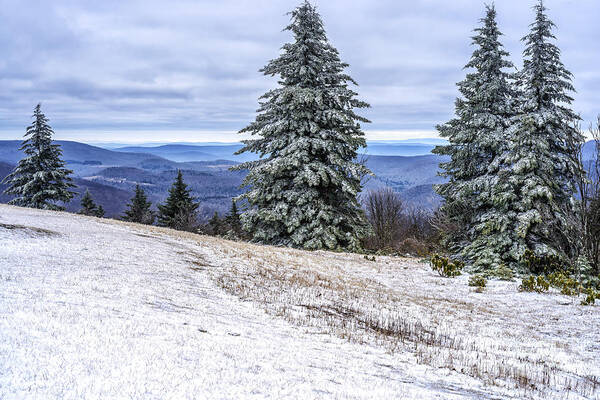 Winter Art Print featuring the photograph Winter along the Highland Scenic Highway #11 by Thomas R Fletcher