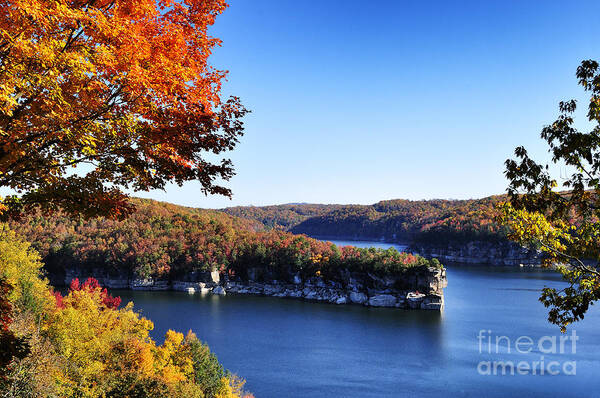 Long Point Art Print featuring the photograph Long Point Summersville Lake #6 by Thomas R Fletcher