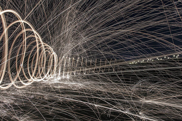 Steel Wool Art Print featuring the photograph Beautiful Chaos by Lee Harland