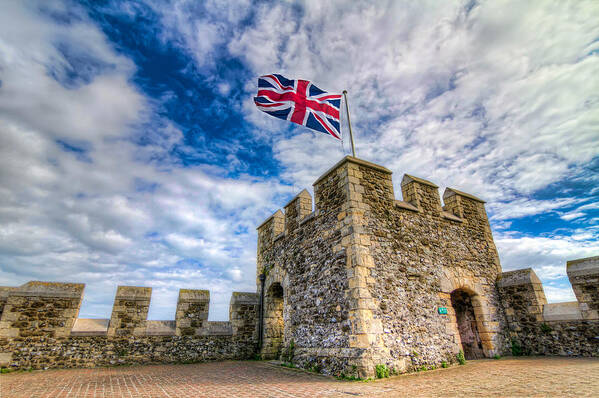 Dover Art Print featuring the photograph Castle Top by Tim Stanley