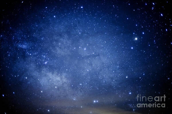 Stars Art Print featuring the photograph Constellations and Milky Way by Thomas R Fletcher