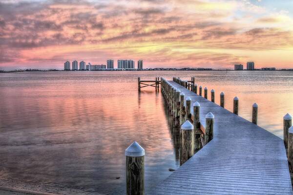 Navarre Art Print featuring the photograph Dockside in Navarre by JC Findley