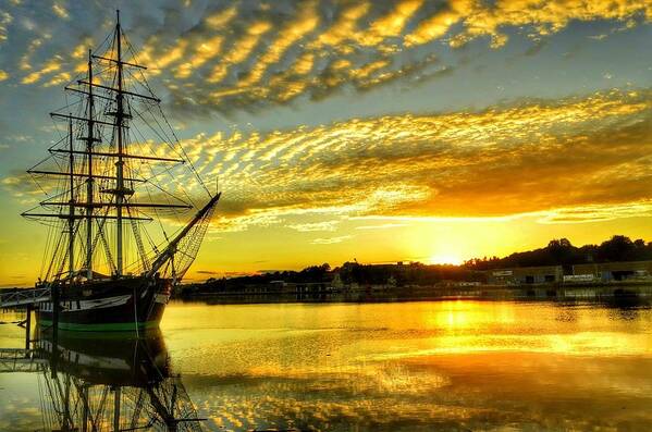 Landscape Art Print featuring the photograph Dunbrody Famine Ship by Joe Ormonde