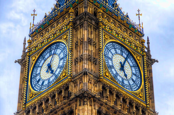 Europe Art Print featuring the photograph Elizabeth Tower Clock by Tim Stanley