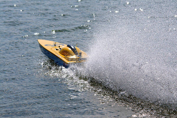 Roy Williams Art Print featuring the photograph Fast Speed Boats On The Lake by Roy Williams