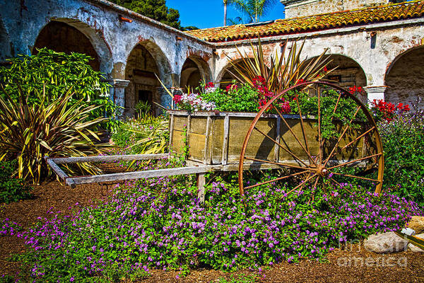 Gardens Art Print featuring the photograph Garden Wagon by Ronald Lutz