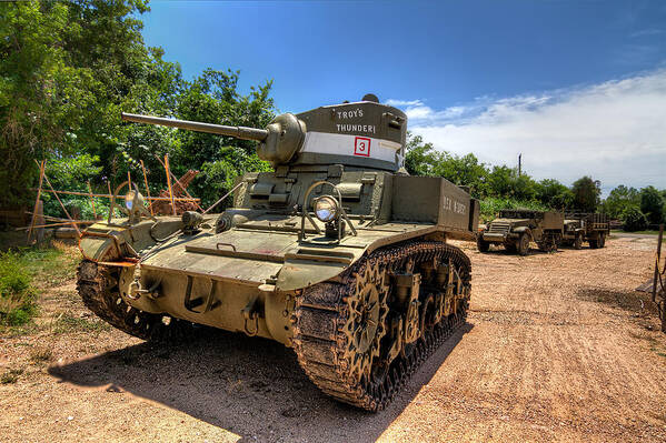 Tim Stanley Art Print featuring the photograph Stuart Tank by Tim Stanley