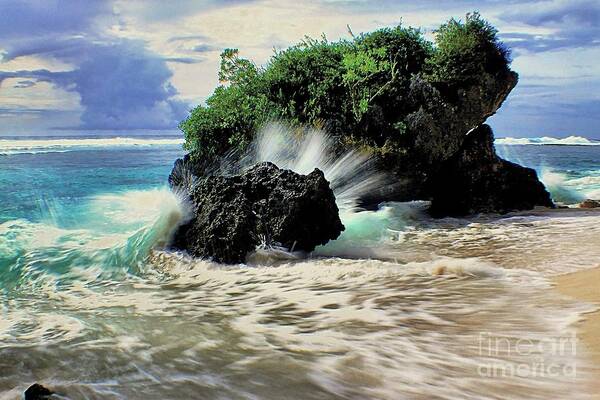 Ocean Spray Art Print featuring the photograph Surf Spray by Scott Cameron