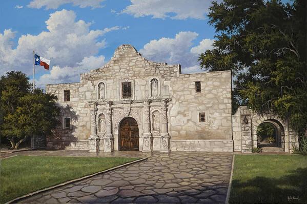 The Alamo Art Print featuring the painting The Alamo by Kyle Wood