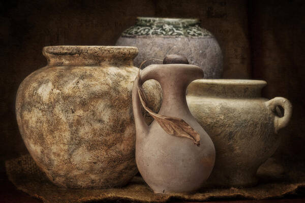 Pottery Art Print featuring the photograph Clay Pottery I by Tom Mc Nemar
