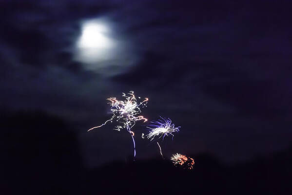 Full Moon Art Print featuring the photograph Dancing in the Moonlight by Kate Hannon