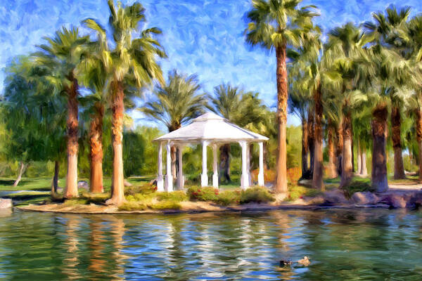 Saturday Art Print featuring the painting Saturday in the Park by Dominic Piperata