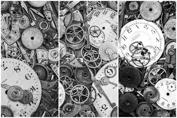 Clock Art Print featuring the photograph Clockworks Still Life #1 by Tom Mc Nemar