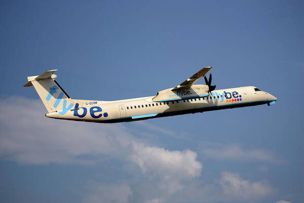 Flybe Art Print featuring the photograph Flybe Bombardier Dash 8 Q400 #6 by Smart Aviation