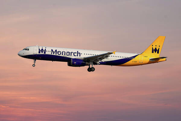 Monarch Art Print featuring the photograph Monarch Airbus A321-231 #8 by Smart Aviation